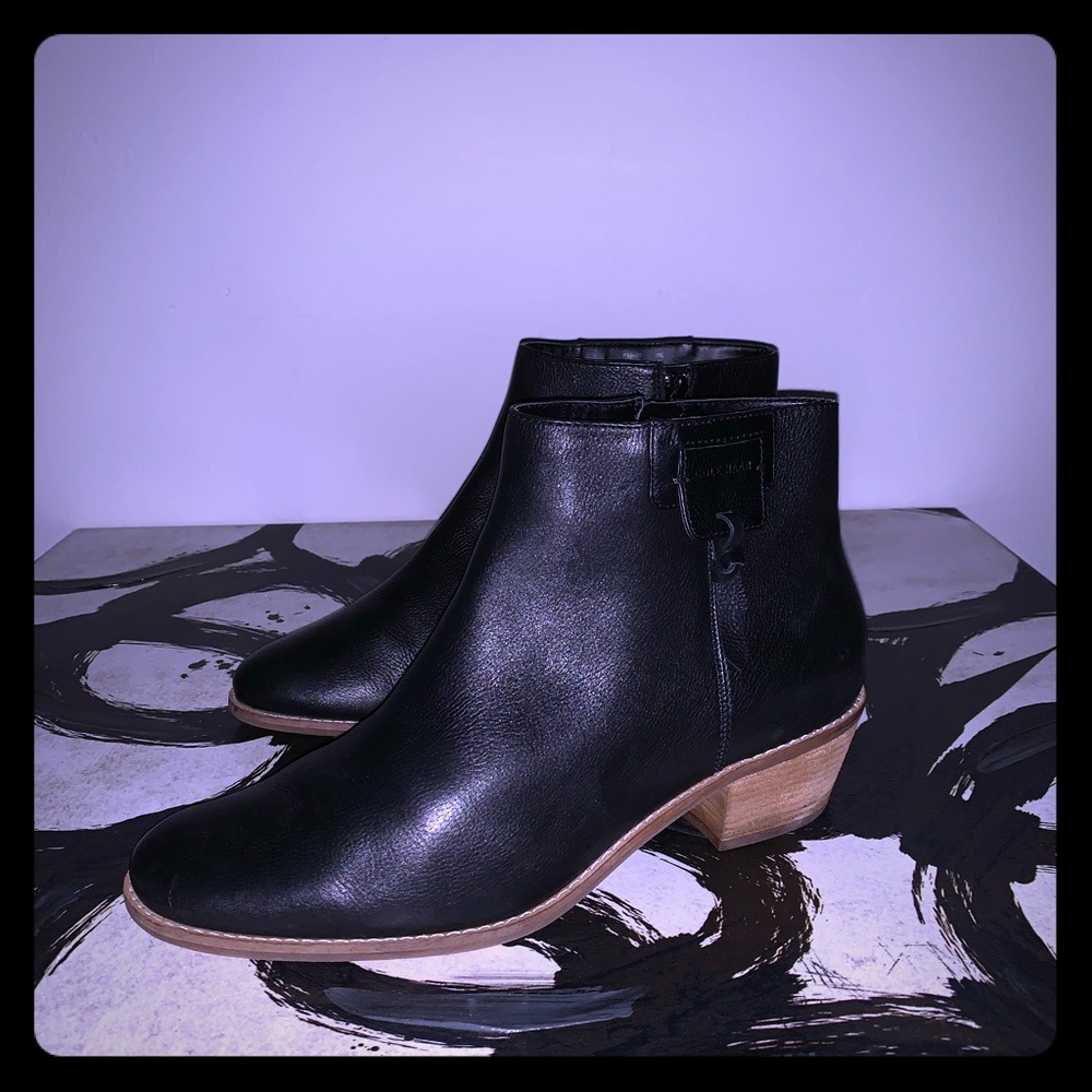 Cole haan black ankle boots - size 10